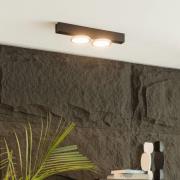 Lucande Kellino taklampa, 2 lampor, svart