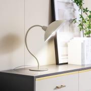 Lucande bordslampa Arvadon, beige, metall, 42,75 cm hög