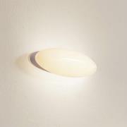 Lucande LED-vägglampa Leihlo, vit, plast, 8 cm hög