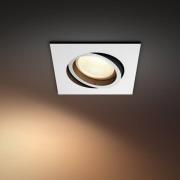 Philips Hue Centura LED-inbyggnadsspot kantig, vit