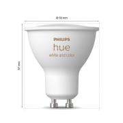 Philips Hue White & Colour Ambiance startpaket GU10 4,2W