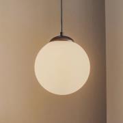 Eko-Light Hänglampa Lima, opalglas, svart, 1 lampa