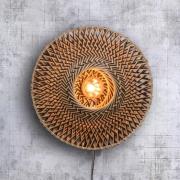 GOOD & MOJO Bali vägglampa av bambu, Ø 44 cm