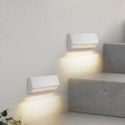 Lindby LED-utomhusvägglampa Appeso, längd 22 cm, set om 2