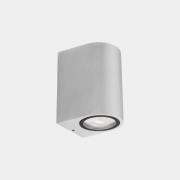 LEDS-C4 LED-utomhusvägglampa Bob Single, vit, bredd 7 cm, aluminium