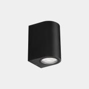 LEDS-C4 LED-utomhusvägglampa Bob Single, svart, bredd 7 cm, aluminium