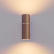 Calex utomhusvägglampa GU10 stål up/down 17 cm, rostbrun