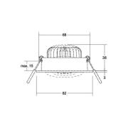 BRUMBERG LED-spot BB33 on/off-anslutningsdosa strukturerad svart