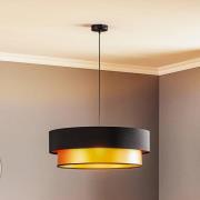 Maco Design Dorina hängande lampa, svart/guld Ø 60cm