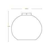 LEDVANCE taklampa Ball, Ø 26 cm, brun, wellpapp, E27