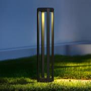 Maytoni LED-väglampa Royal Mile, grå, höjd 80 cm, aluminium
