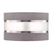 HELAM Lampskärm Helen E27 Ø25/höjd 15 cm grå/silver