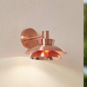 Lucande utomhusvägglampa Thais, kopparfärgad, stål