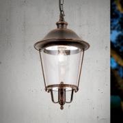 ORION Mariella utomhushänglampa, svart-koppar, metall