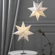 STAR TRADING Bobo bordslampa, vit, pappersstjärna, höjd 51 cm, E14