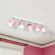 Eko-Light Takspotlight Cloudy 5 lampor rosa