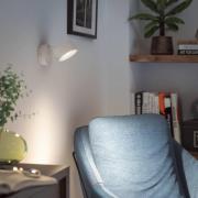 Philips Bracia LED-takspotlight 1 lampa vit