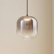 Lucande LED-pendellampa Avelina, Ø 14cm , 1-ljus. svart