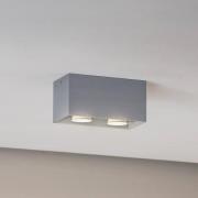 Euluna Taklampa Ara Maxi i aluminium 2 lampor grå