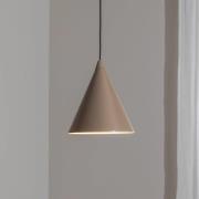 ALDEX Hänglampa Form, beige, metall, Ø 24 cm, konisk, E27