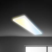 Briloner LED-panel Tava CCT, vit, 98 x 20 cm, bakgrundsbelysning, plas...