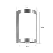 CMD Utomhusvägglampa Marco3 i stål med sensor