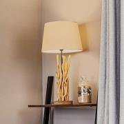 ONLI Bordslampa Agar med tygskärm och träelement