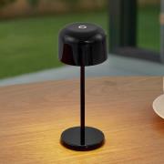 Lucande LED-bordslampa Quill, svart, CCT, dimbar