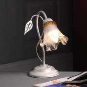 ONLI Lancia bordslampa, elfenbensfärgad, 1 lampa, järn, glas