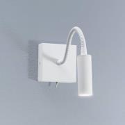 Argon Vägglampa Ojos, vit, läslampa, justerbar, 33 cm, G9