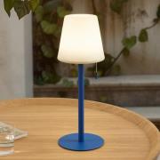 Lindby LED laddningsbar lampa Azalea blå aluminium CCT höjdjusterbar