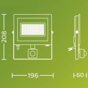 Philips utomhus LED-spot Lois UE Sensor, 24 W, 5 000 K IP65