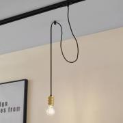 Lindby pendellampa Linaro, Ø 4,6 cm, guld, 1-fas, E27