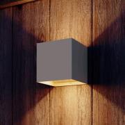 Calex LED-batteridriven sensor-utomhusvägglampa Volterra, sand, IP44