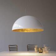 Oluce hänglampa Sonora, vit, plast, E27