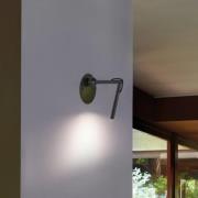 Oluce LED-vägglampa Calamaio, svart, metall, justerbar