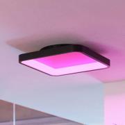 EGLO connect Smart LED-taklampa Loretello-Z, kantig, svart