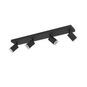 EGLO connect Smart LED-spot Melitello-Z, 4 lampor, svart