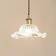 Lindby pendellampa Ludowika, transparent, glas, Ø25cm, E27