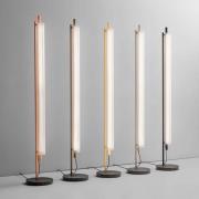 OLEV LED-golvlampa TRISEL, titan, metall, 2 700 K, dimbar