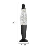 Steinhauer Bordslampa Volcan 4187, svart, glittereffekt, E14