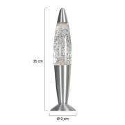 Steinhauer Bordslampa Volcan 4187, stål, glittereffekt, E14