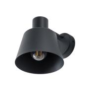 SIGMA Vägglampa Dunka, antracit 1 lampa, stål, höjd 17 cm