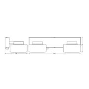 LEDVANCE LED-vägglampa Orbis Flame, 2 lampor, krom, IP44
