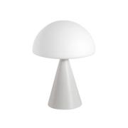 Fabas Luce LED-bordslampa Blip, vit, glas, CCT, touchdimmer