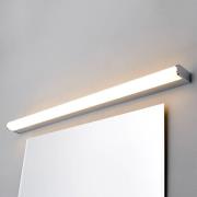 Lindby LED-vägglampa Philippa, rundad, 88cm, krom, IP44