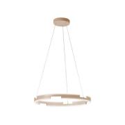 FISCHER & HONSEL LED-hänglampa Circly, sandfärgad, Ø 60 cm, metall, CC...