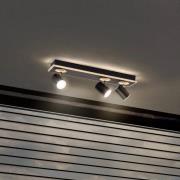 LEDVANCE LED-takspotlight Mars, 4-ljus, 3 spots, svart