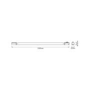 OSRAM LED-ljuslist TUBEKIT, 150 cm, 4 000 K vit strömbrytare