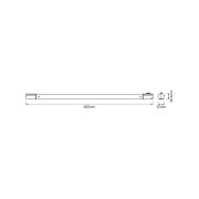 OSRAM LED-ljuslist TUBEKIT, 60 cm, 3 000 K vit strömbrytare
